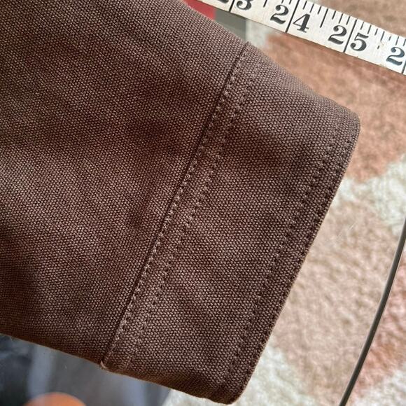 NWOT Pendleton Sherpa Lined Canvas Chore Coat | Brown Workwear Jacket | Medium - Picture 11 of 11